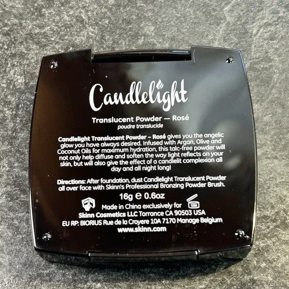 NEW Skinn Dimitri James Candlelight Translucent Face Powder ROSE - Picture 6 of 8